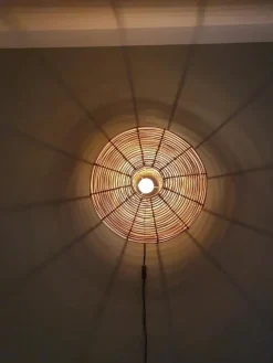 Light en Living Wandlamp Jimmy rotan Ø40x20 cm