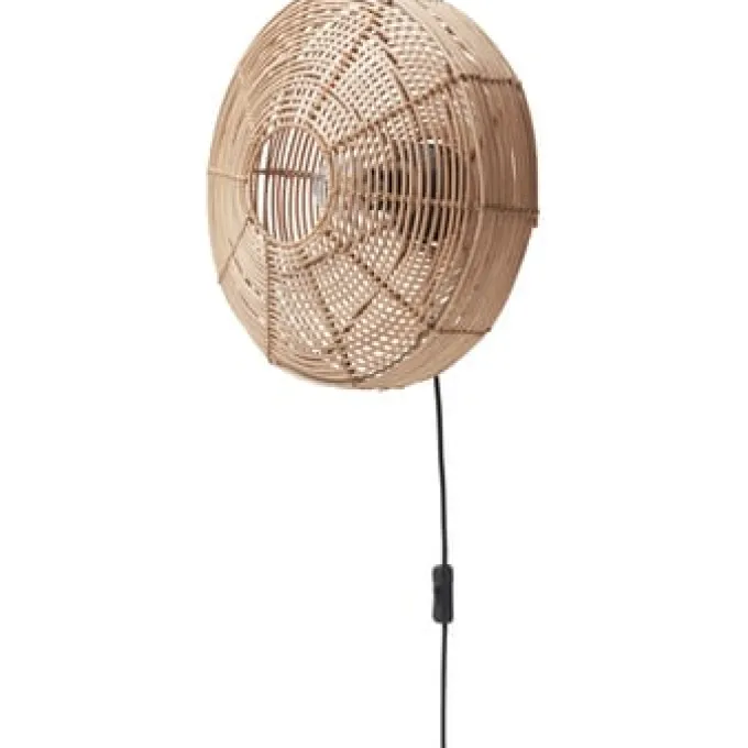 Light en Living Wandlamp Jimmy rotan Ø40x20 cm