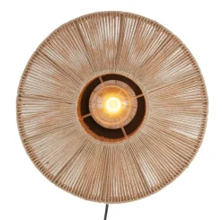 Light en Living Wandlamp Ø43x43 cm LYRA naturel+mat zwart