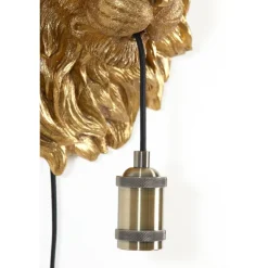 Light en Living Wandlamp 33,5x19x40,5 cm LION antiek brons