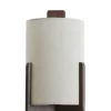 Light en Living Wandlamp 22X18X36 cm Litto donkerbruin+Linnen naturel
