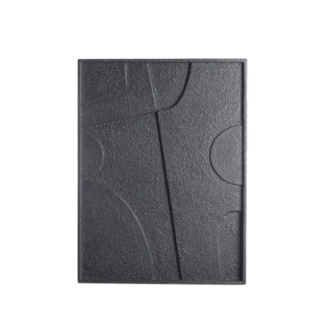 Light en Living Wandornament 80x8x60 cm COLINO hout mat zwart