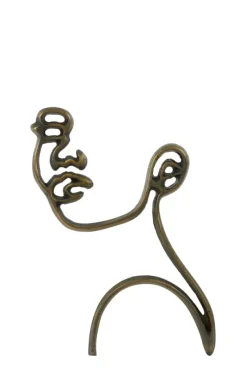 Light en Living Wandornament FACE antiek brons - 2 afmetingen