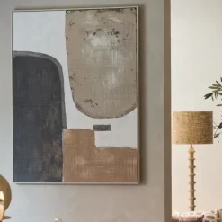 Light en Living Wandornament 90X3X120 cm ZIRELLE creme+zand+bruin