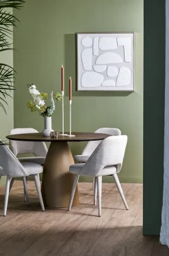 Light en Living Wandornament 80x3,5x80 cm NIEVES zand+crème
