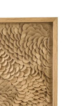 Light en Living Wandornament 80x4x80 cm XELHU zand+naturel