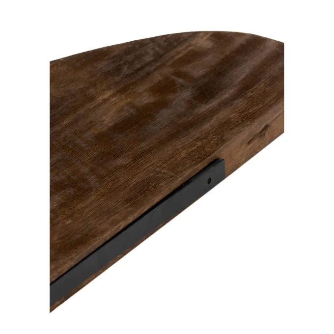 Light en Living Wandplank 70x17x3 cm GINOSU mat donker bruin