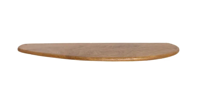 Light en Living Wandplank 49x15x3 cm GINOSU olie bruin