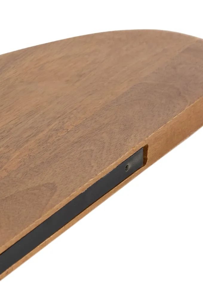 Light en Living Wandplank 49x15x3 cm GINOSU olie bruin