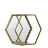 Light en Living Wandrek+spiegel HUAL antiek brons 57x25,5x50 cm