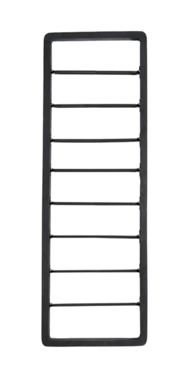 Light en Living Wijnrek 8 flessen 40x6x120 cm SORRENTO hout zwart+zwart