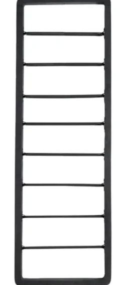 Light en Living Wijnrek 8 flessen 40x6x120 cm SORRENTO hout zwart+zwart