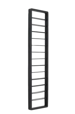 Light en Living Wijnrek 13 flessen 40x6x160 cm SORRENTO hout zwart+zwart