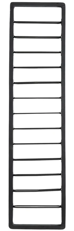 Light en Living Wijnrek 13 flessen 40x6x160 cm SORRENTO hout zwart+zwart