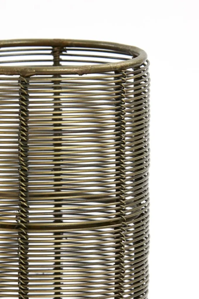 Light en Living Windlicht Lezuza antiek brons Ø 10x21cm van Light & Living
