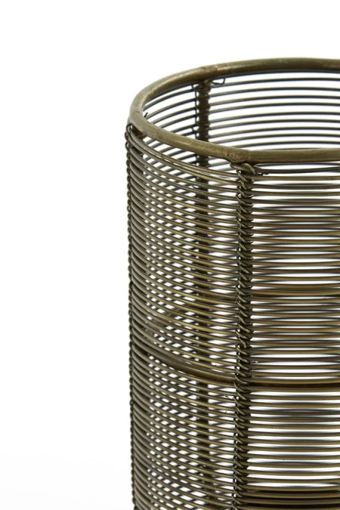 Light en Living Windlicht Lezuza antiek brons Ø 10x21cm van Light & Living