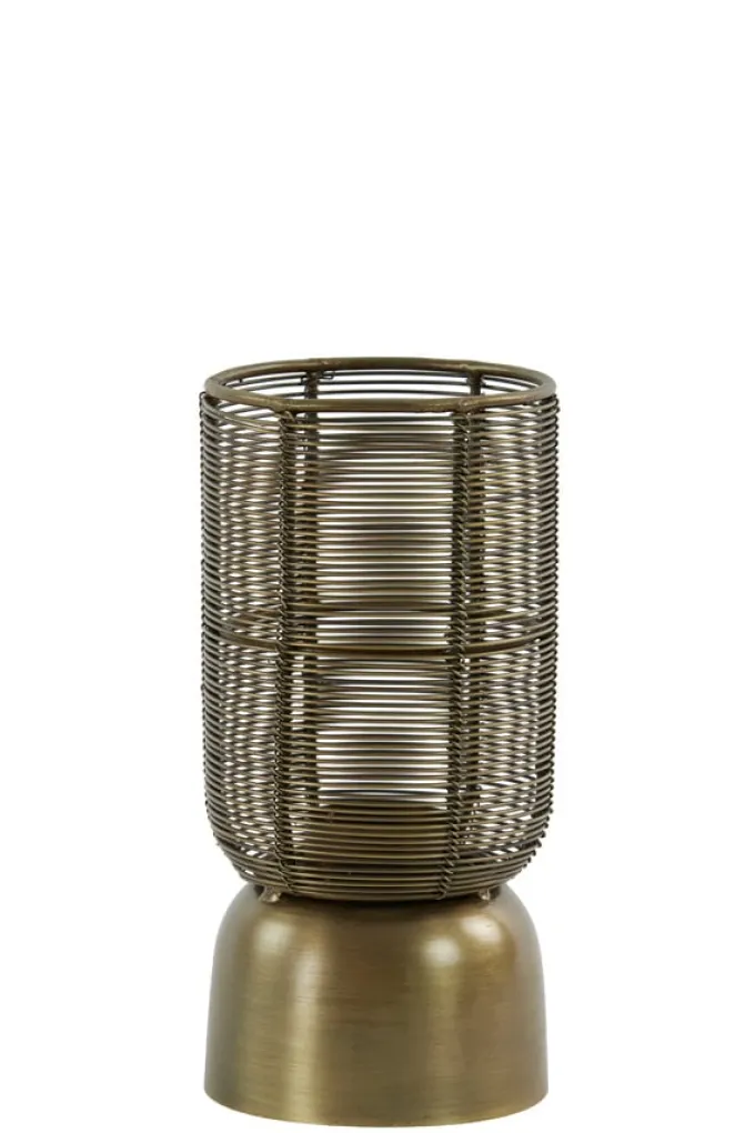 Light en Living Windlicht Lezuza antiek brons Ø 10x21cm van Light & Living