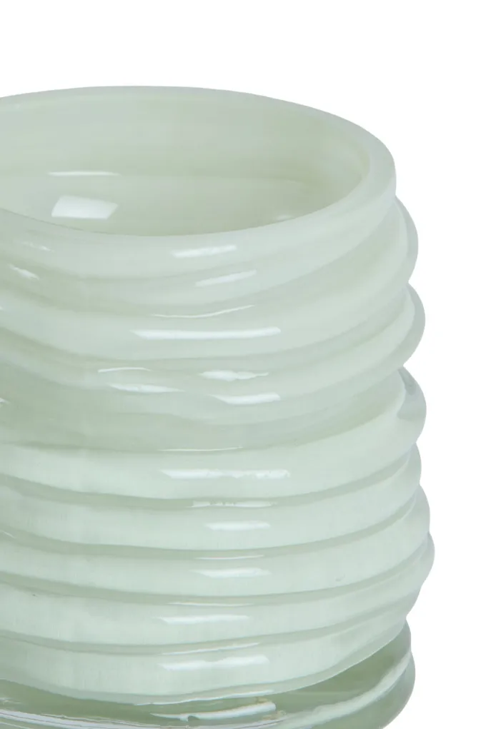 Light en Living Windlicht MILYAN Ø11,5x10,5 cm mintgroen glas | Light & Living