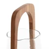 Light en Living Windlicht Ø26x48 cm ANOSY glas helder+hout naturel