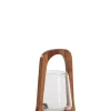 Light en Living Windlicht Ø18x26,5 cm ANOSY glas helder+hout naturel