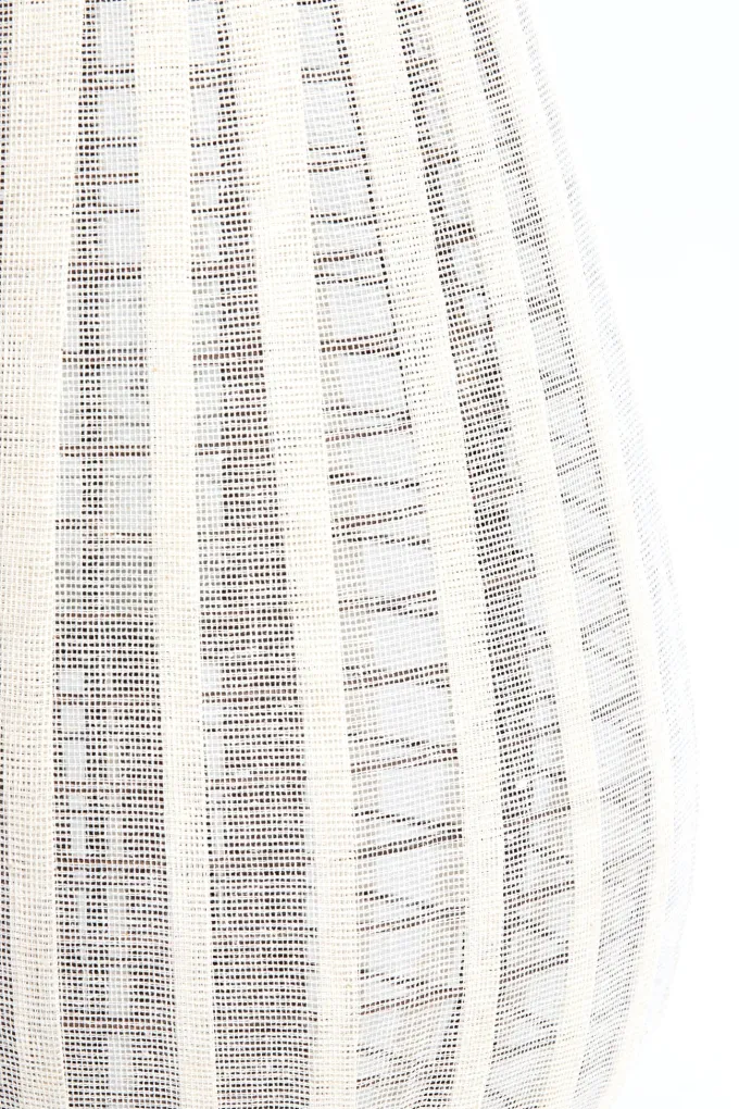 Light en Living Windlicht Ø38X70 cm DAZIO Linen Natural+donkerbruin hout