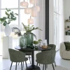 Light en Living Windlicht Ø22x30 Cm MINAS glas Rib helder+hout naturel
