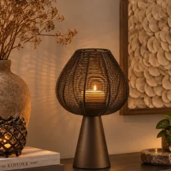 Light en Living Windlicht Ø24x40 cm MARET mat bruin-brons