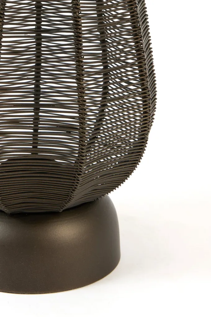 Light en Living Windlicht Ø18,5x24 cm SAMRET mat bruins-brons