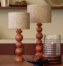 Light en Living Windlicht Ø18x36 cm MALDA mango hout bruin + glas