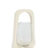 Light en Living Windlicht Ø18x26,5 cm ANOSY glas helder+hout crème
