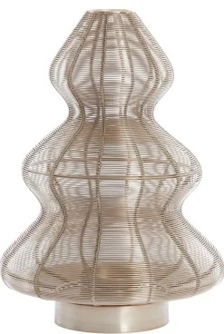 Light en Living Windlicht Ø25x35 cm CHRISTMAS TREE licht goud