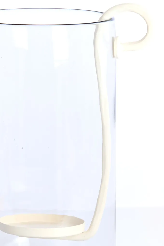 Light en Living Windlicht 23X18X33 cm DOLEGA glas helder+creme