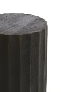 Light en Living Zuil ELLENA Ø35x80 cm | Hout Donkerbruin Mat – Light & Living
