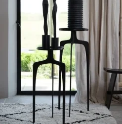 Light en Living Zuil Set van 2 PANO donker brons