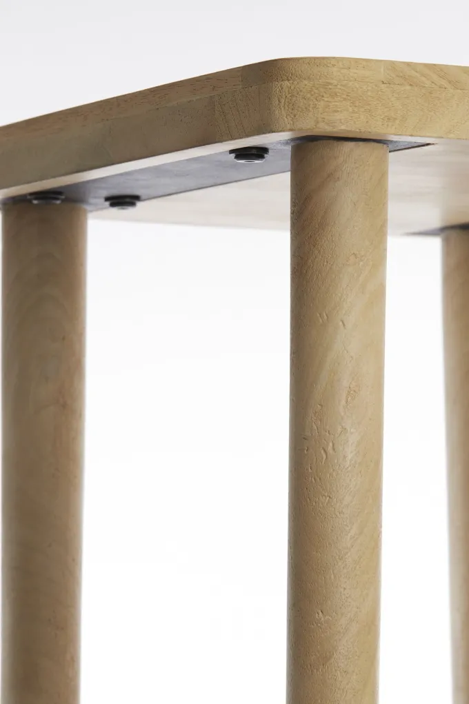 Light en Living Zuil 32x32x80 cm QIANO mango hout naturel