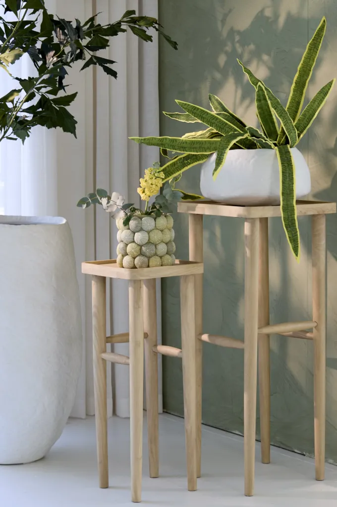 Light en Living Zuil 32x32x80 cm QIANO mango hout naturel