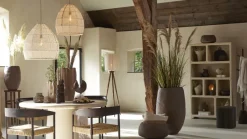 Light en Living Zuil 42x42x100 cm QIANO acacia hout bruin