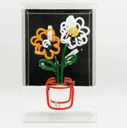Locomocean Flowers In Pot Neon Box