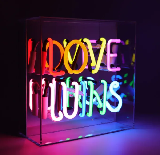 Locomocean Love Wins Neon Box