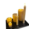 Mansion Atmosphere Oplaadbare LED-kaars 7,5 x 10 cm - Beige champagne