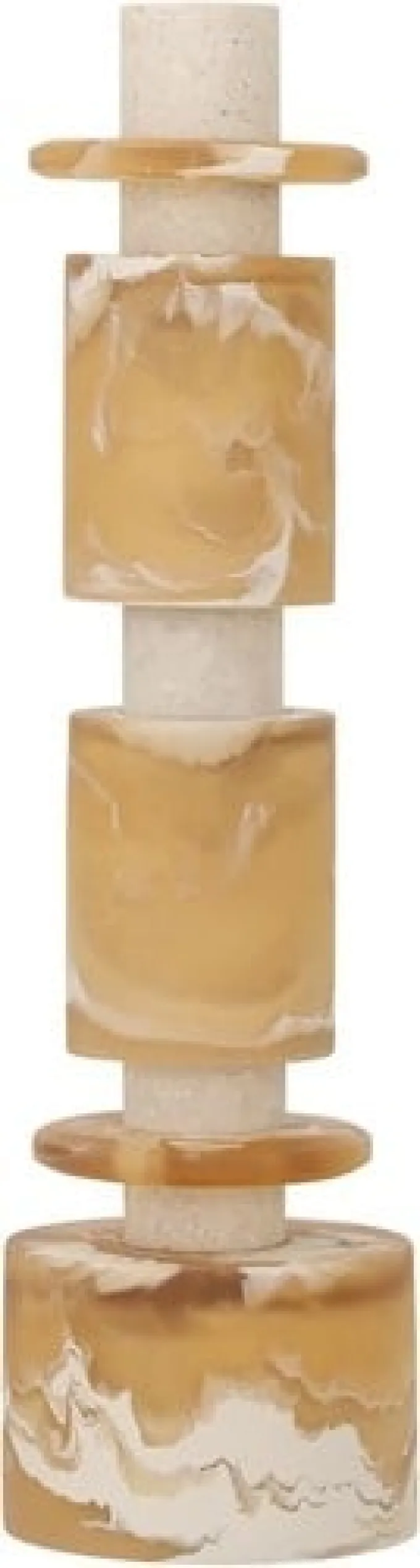 MUST Living Ornament Alba hoog - crème/bruin