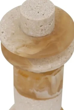 MUST Living Ornament Alba laag - creme/bruin