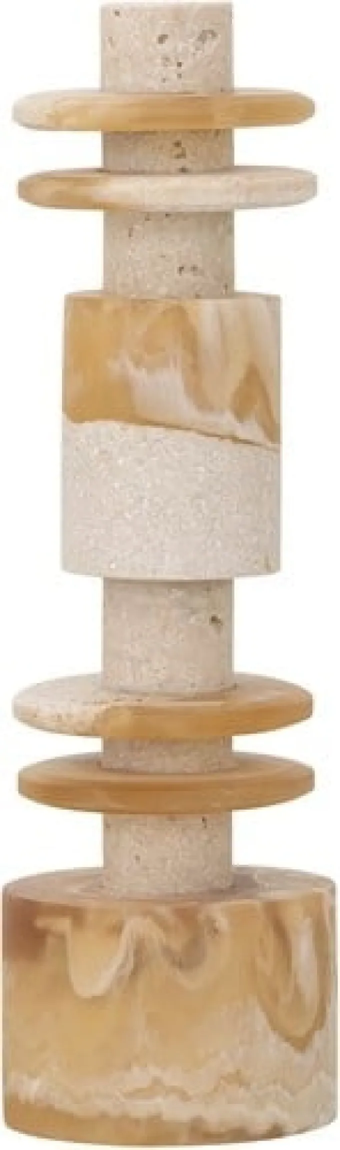 MUST Living Ornament Alba laag - creme/bruin