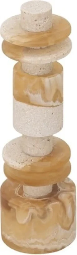 MUST Living Ornament Alba laag - creme/bruin