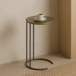 Nijwie Monocle laptoptafel antique brass