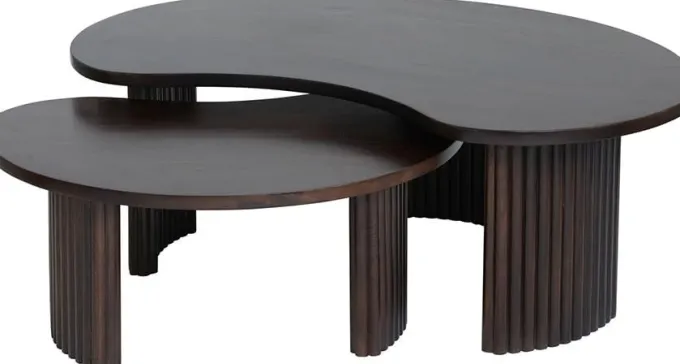 Nijwie Salontafel Firenze - boonvormig - 85 cm