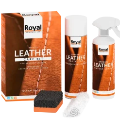 Oranje Leather Care Kit geschuurd leder