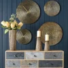 Parlane Klok Swirl Aluminium Goud - Luxe Wandklok