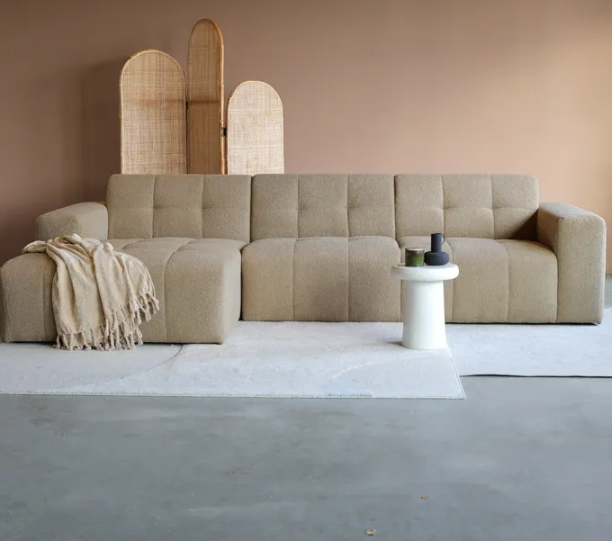 Pepp Interiors Bank Wave 2.5 zits met chaise longue links Now of Never 18