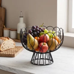 Present Time Fruitschaal Wired zwart